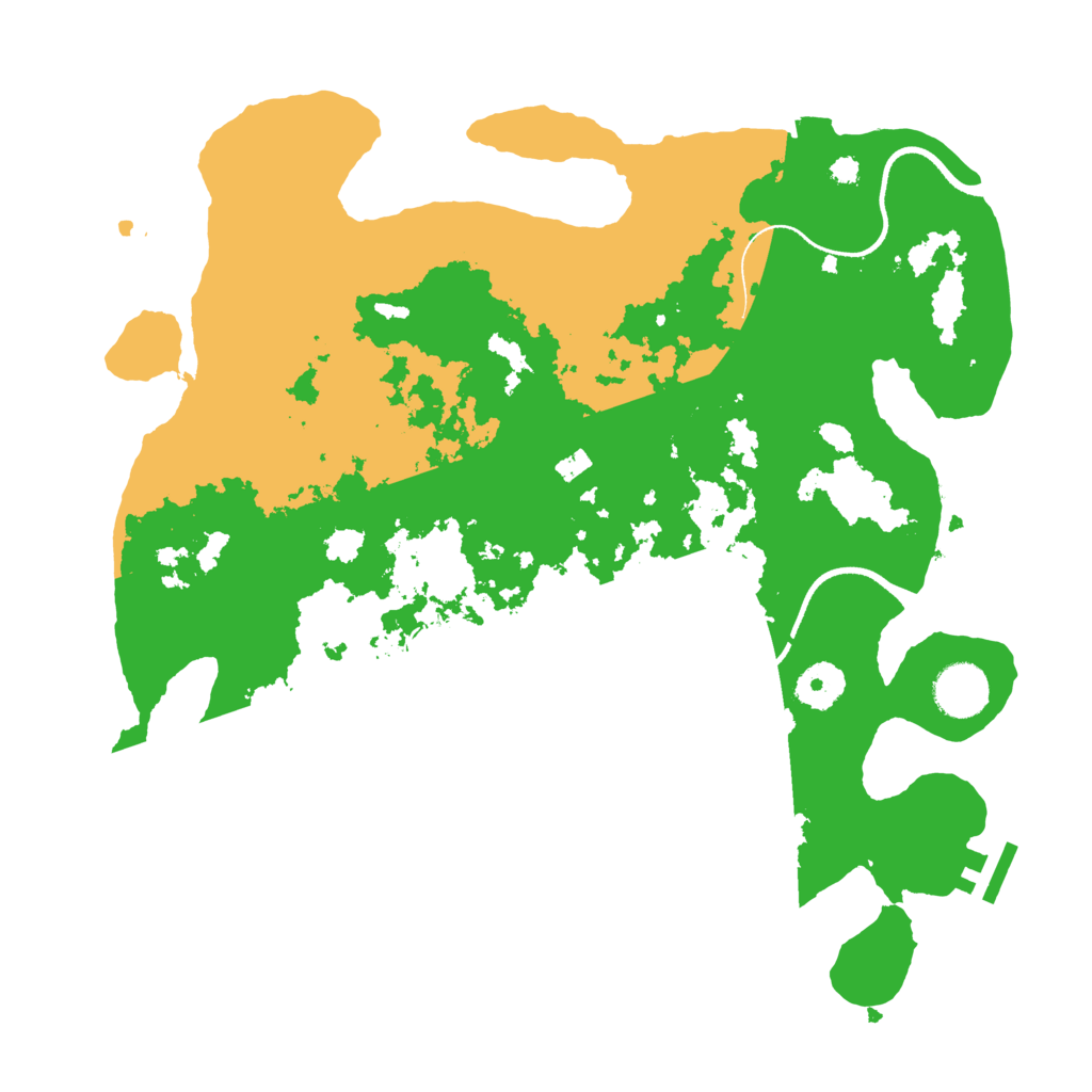 Biome Rust Map: Procedural Map, Size: 3500, Seed: 466784991