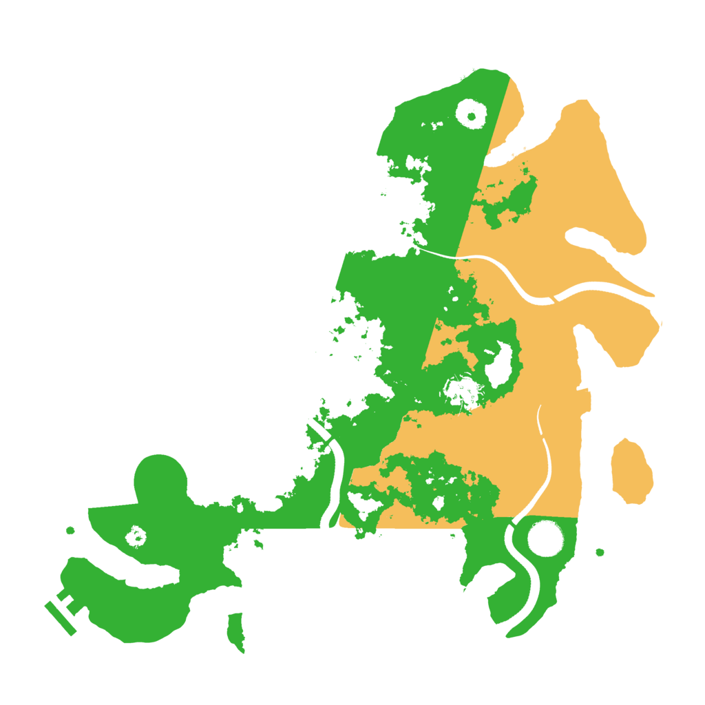 Biome Rust Map: Procedural Map, Size: 3500, Seed: 807685770