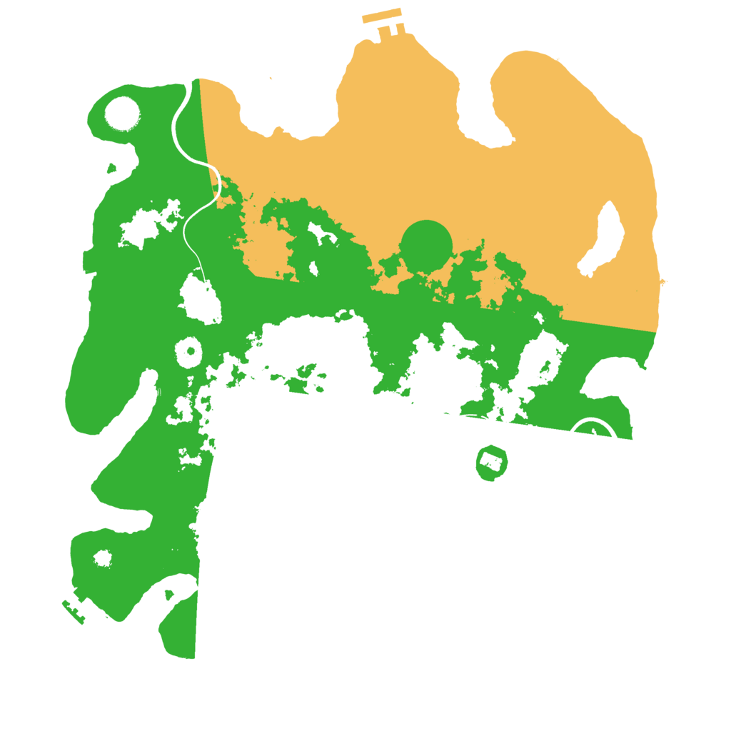 Biome Rust Map: Procedural Map, Size: 3750, Seed: 250124