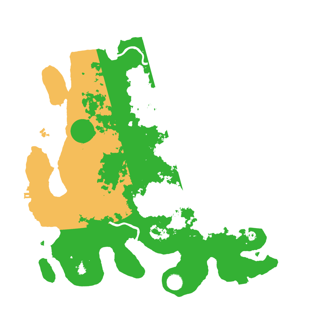 Biome Rust Map: Procedural Map, Size: 3500, Seed: 174245709