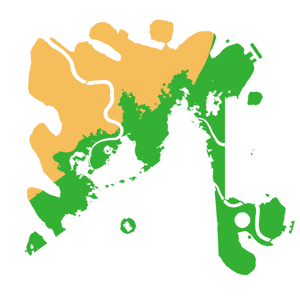 Biome Rust Map: Procedural Map, Size: 3500, Seed: 751384839