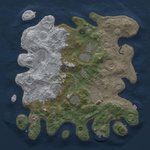 Thumbnail Rust Map: Procedural Map, Size: 3750, Seed: 163892127, 18 Monuments