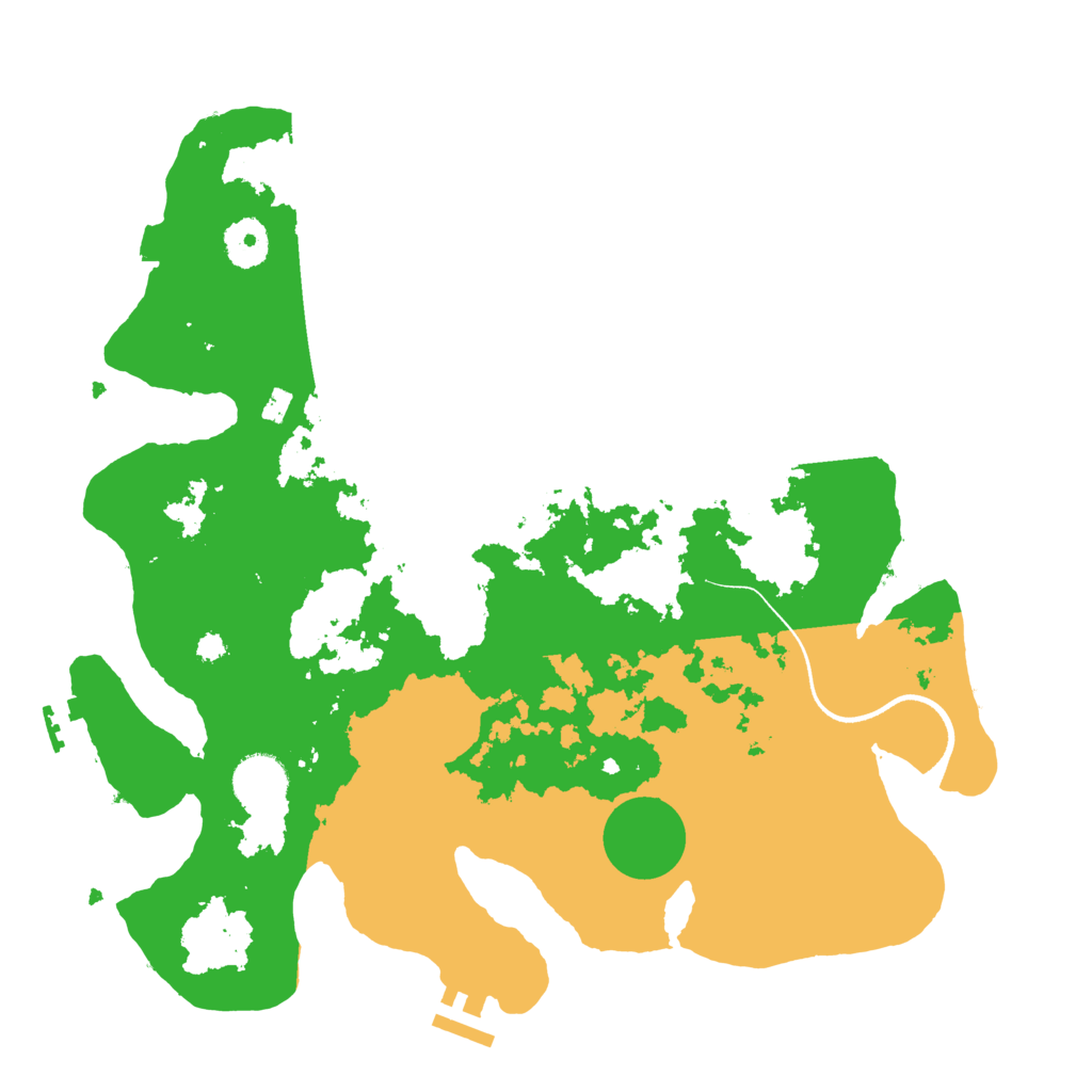 Biome Rust Map: Procedural Map, Size: 3500, Seed: 1244405202