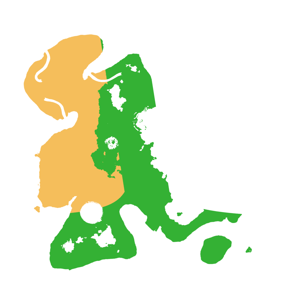 Biome Rust Map: Procedural Map, Size: 2400, Seed: 1415481645