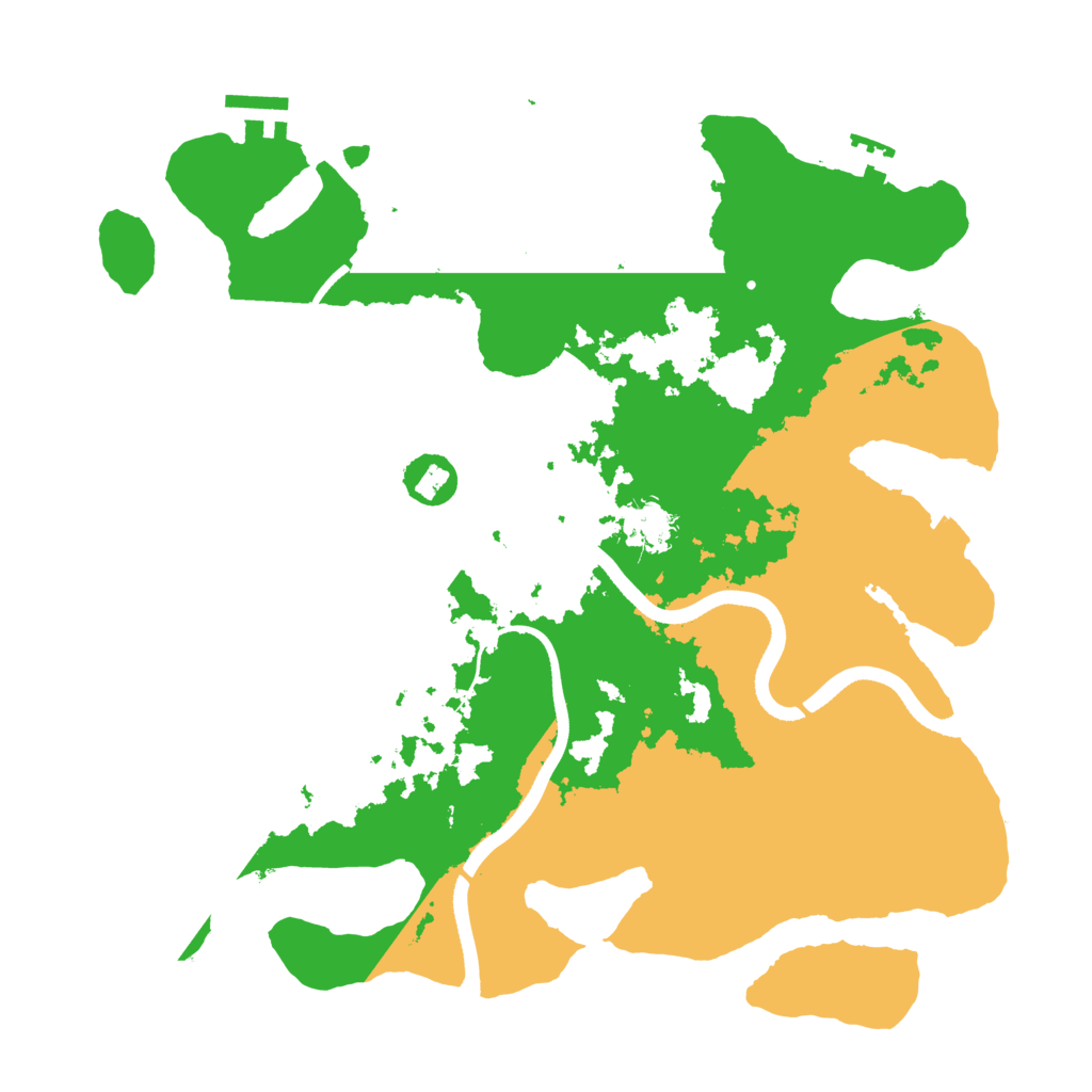 Biome Rust Map: Procedural Map, Size: 3500, Seed: 92626154
