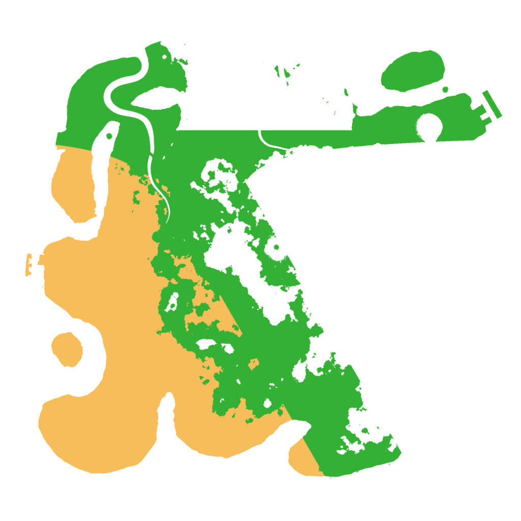 Biome Rust Map: Procedural Map, Size: 3500, Seed: 975303750