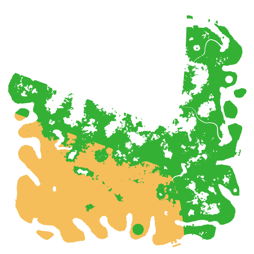 Biome Rust Map: Procedural Map, Size: 6000, Seed: 6416436