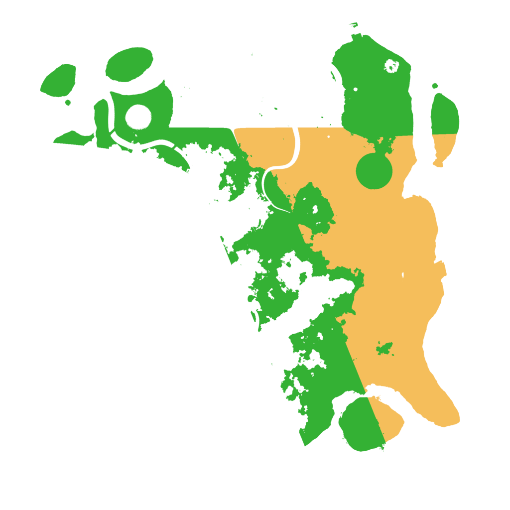Biome Rust Map: Procedural Map, Size: 3700, Seed: 2060833203