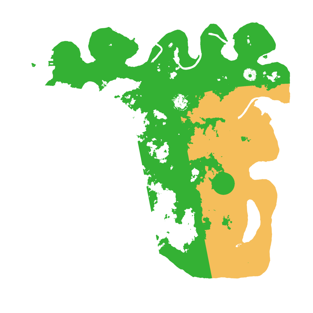 Biome Rust Map: Procedural Map, Size: 3700, Seed: 18378464