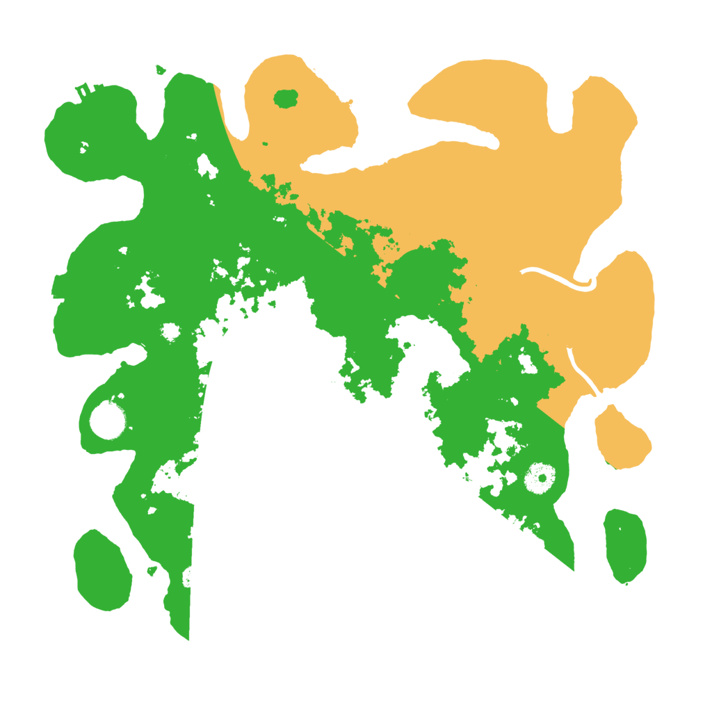 Biome Rust Map: Procedural Map, Size: 3500, Seed: 121315