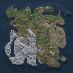 Thumbnail Rust Map: Procedural Map, Size: 3500, Seed: 1721070446, 16 Monuments