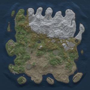 Thumbnail Rust Map: Procedural Map, Size: 4000, Seed: 1714850609, 19 Monuments