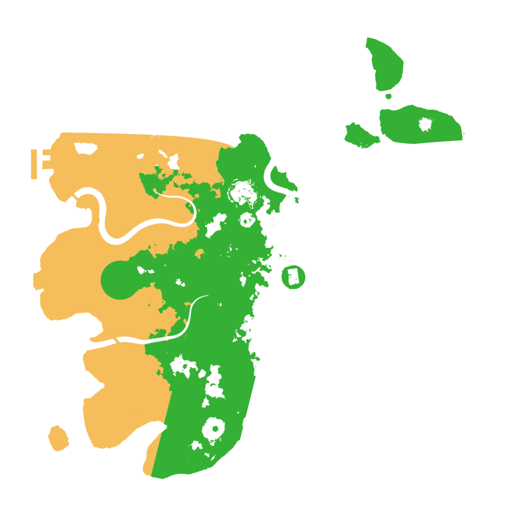 Biome Rust Map: Procedural Map, Size: 3500, Seed: 546380217