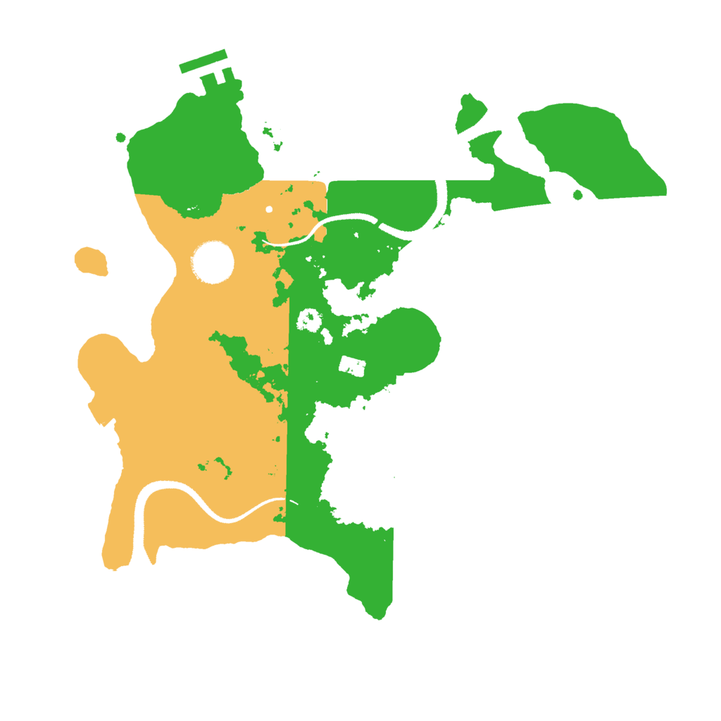 Biome Rust Map: Procedural Map, Size: 3000, Seed: 2127232440