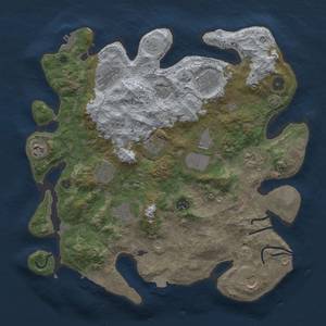 Thumbnail Rust Map: Procedural Map, Size: 3750, Seed: 95256, 19 Monuments