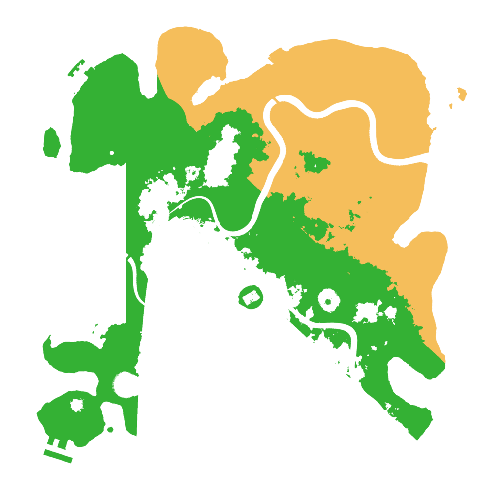Biome Rust Map: Procedural Map, Size: 3500, Seed: 3354901