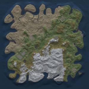 Thumbnail Rust Map: Procedural Map, Size: 4500, Seed: 146319800, 19 Monuments