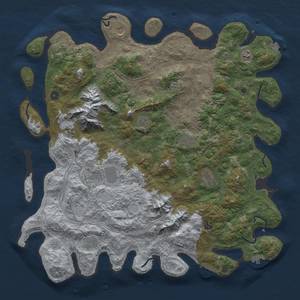 Thumbnail Rust Map: Procedural Map, Size: 5000, Seed: 945840421, 19 Monuments