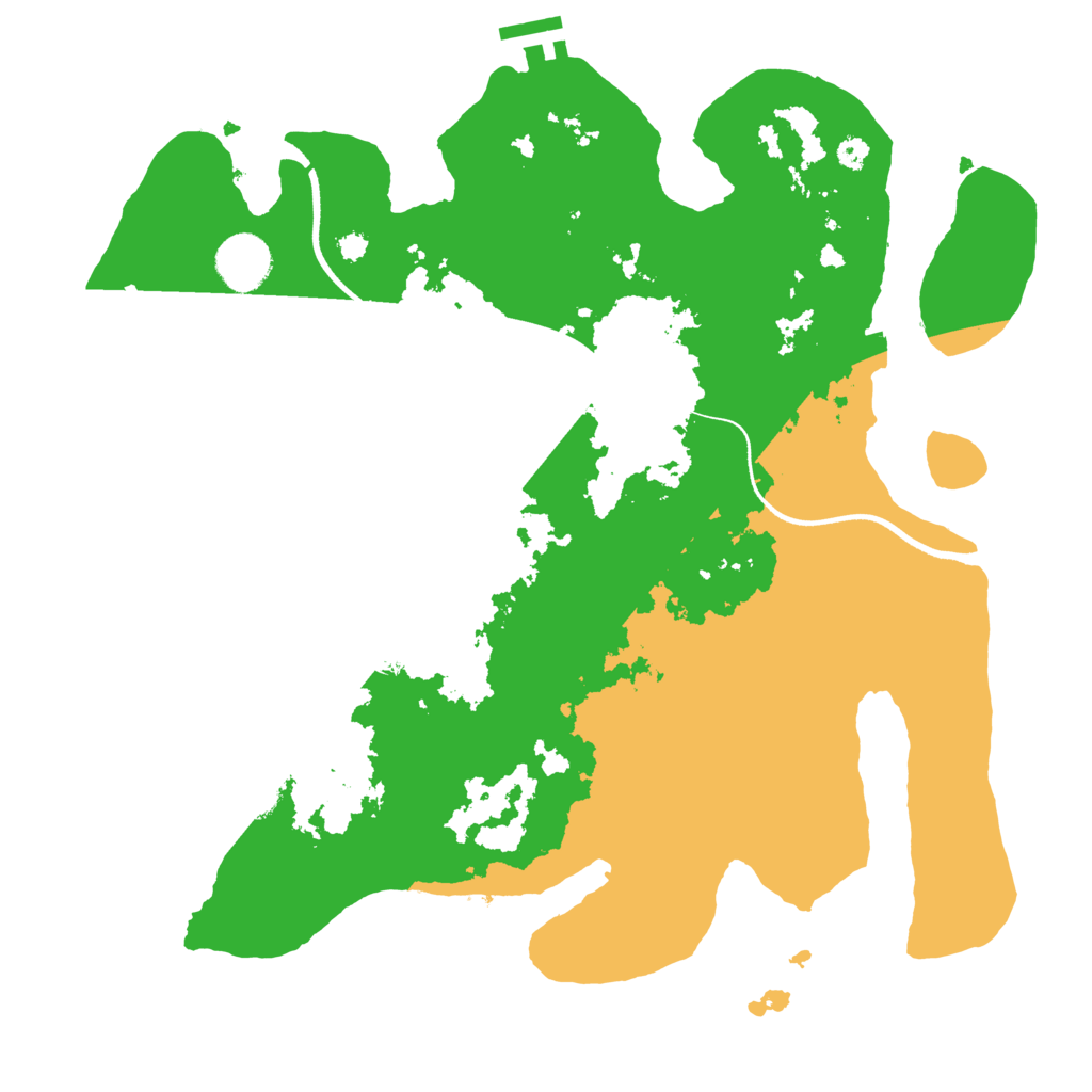 Biome Rust Map: Procedural Map, Size: 3500, Seed: 760738531