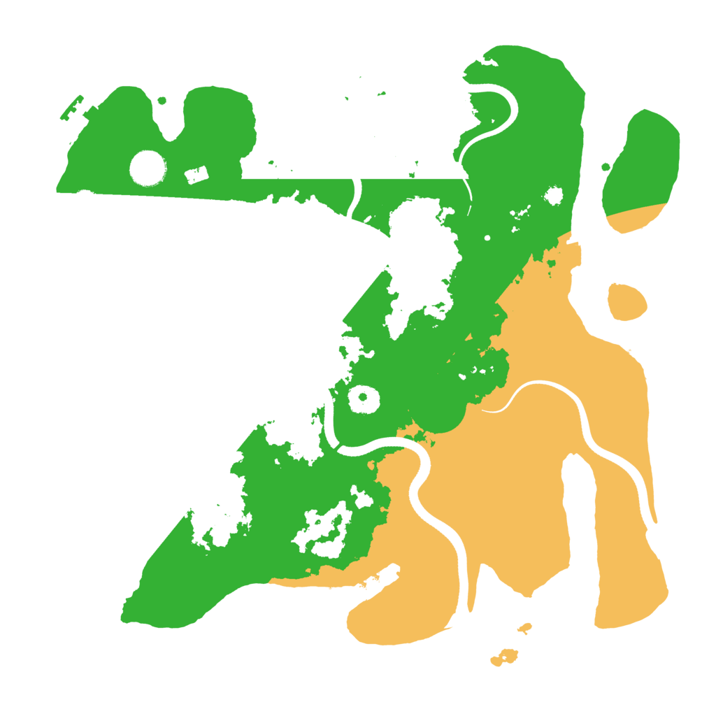 Biome Rust Map: Procedural Map, Size: 3500, Seed: 760738531