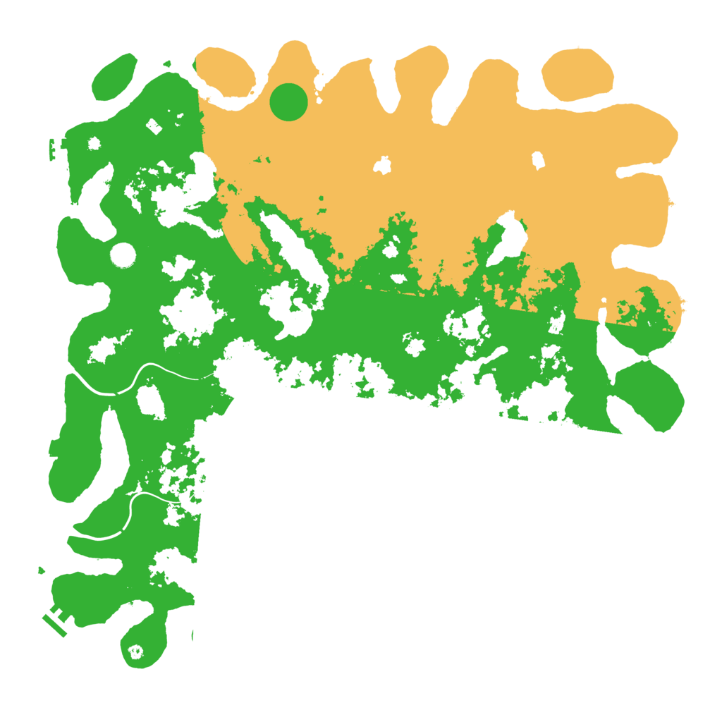 Biome Rust Map: Procedural Map, Size: 5000, Seed: 250124