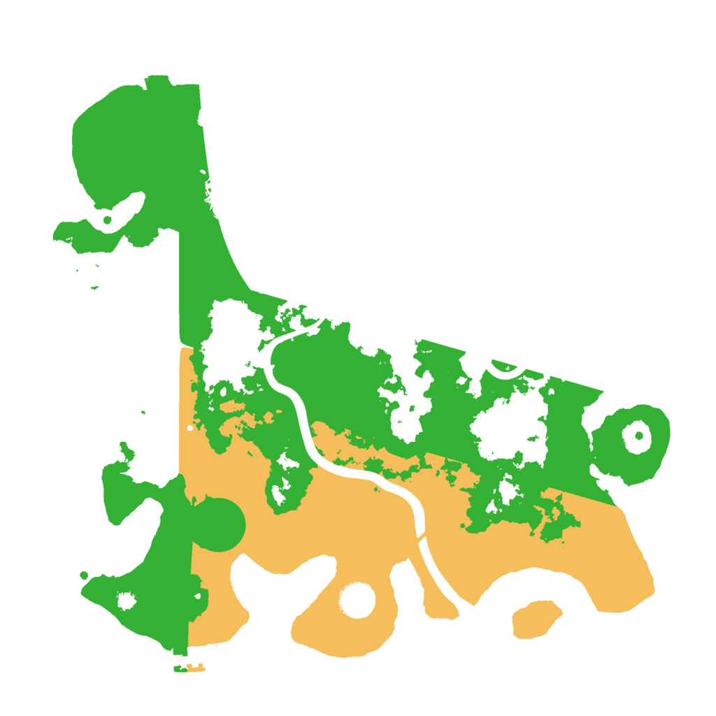 Biome Rust Map: Procedural Map, Size: 3500, Seed: 911347541