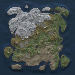 Thumbnail Rust Map: Procedural Map, Size: 3800, Seed: 814693824, 16 Monuments