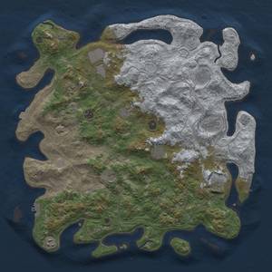 Thumbnail Rust Map: Procedural Map, Size: 4500, Seed: 1999215867, 19 Monuments