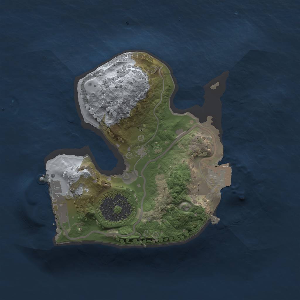 Rust Map: Procedural Map, Size: 1539, Seed: 1353164833, 4 Monuments