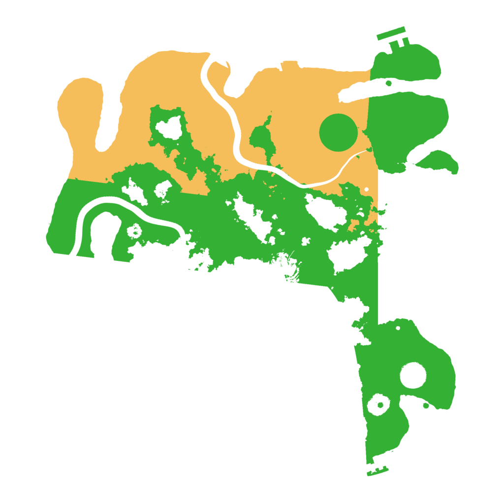 Biome Rust Map: Procedural Map, Size: 3500, Seed: 799107881