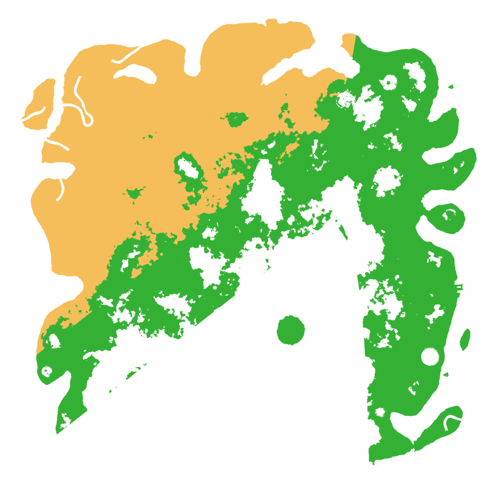 Biome Rust Map: Procedural Map, Size: 5000, Seed: 736471