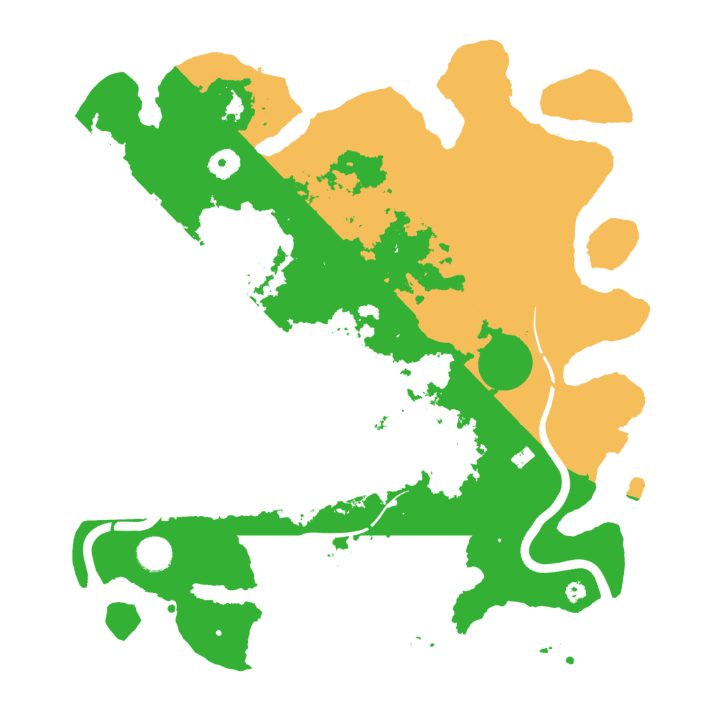 Biome Rust Map: Procedural Map, Size: 3600, Seed: 5528484