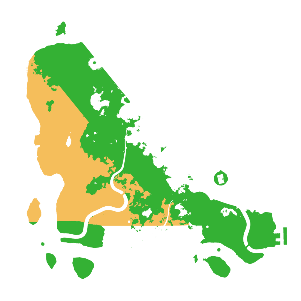 Biome Rust Map: Procedural Map, Size: 3500, Seed: 1771754076