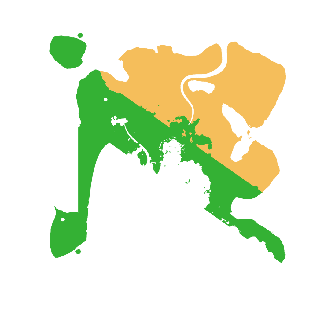 Biome Rust Map: Procedural Map, Size: 2500, Seed: 696676179