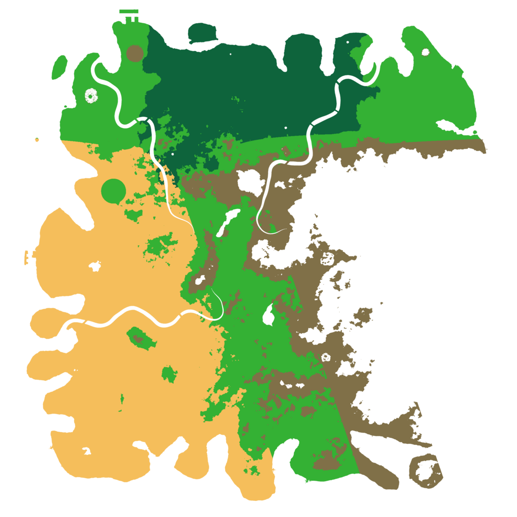 Biome Rust Map: Procedural Map, Size: 5500, Seed: 11011010