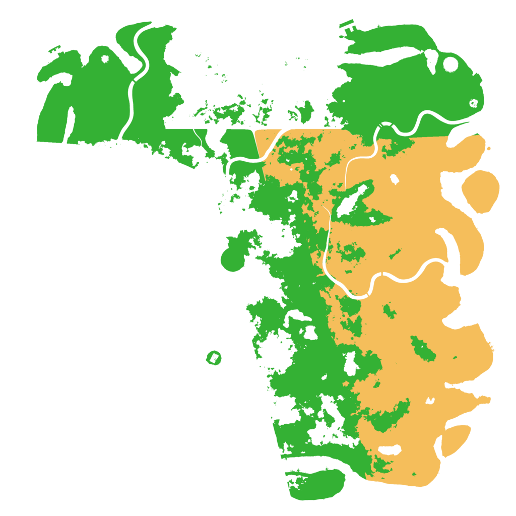 Biome Rust Map: Procedural Map, Size: 6000, Seed: 45453452