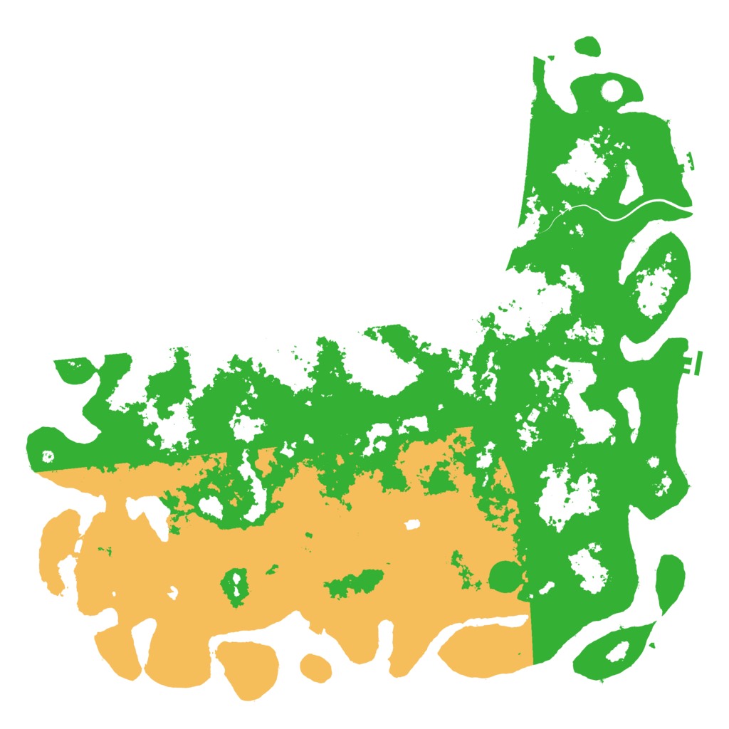 Biome Rust Map: Procedural Map, Size: 6000, Seed: 1806132151