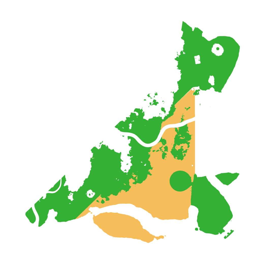Biome Rust Map: Procedural Map, Size: 3300, Seed: 6991