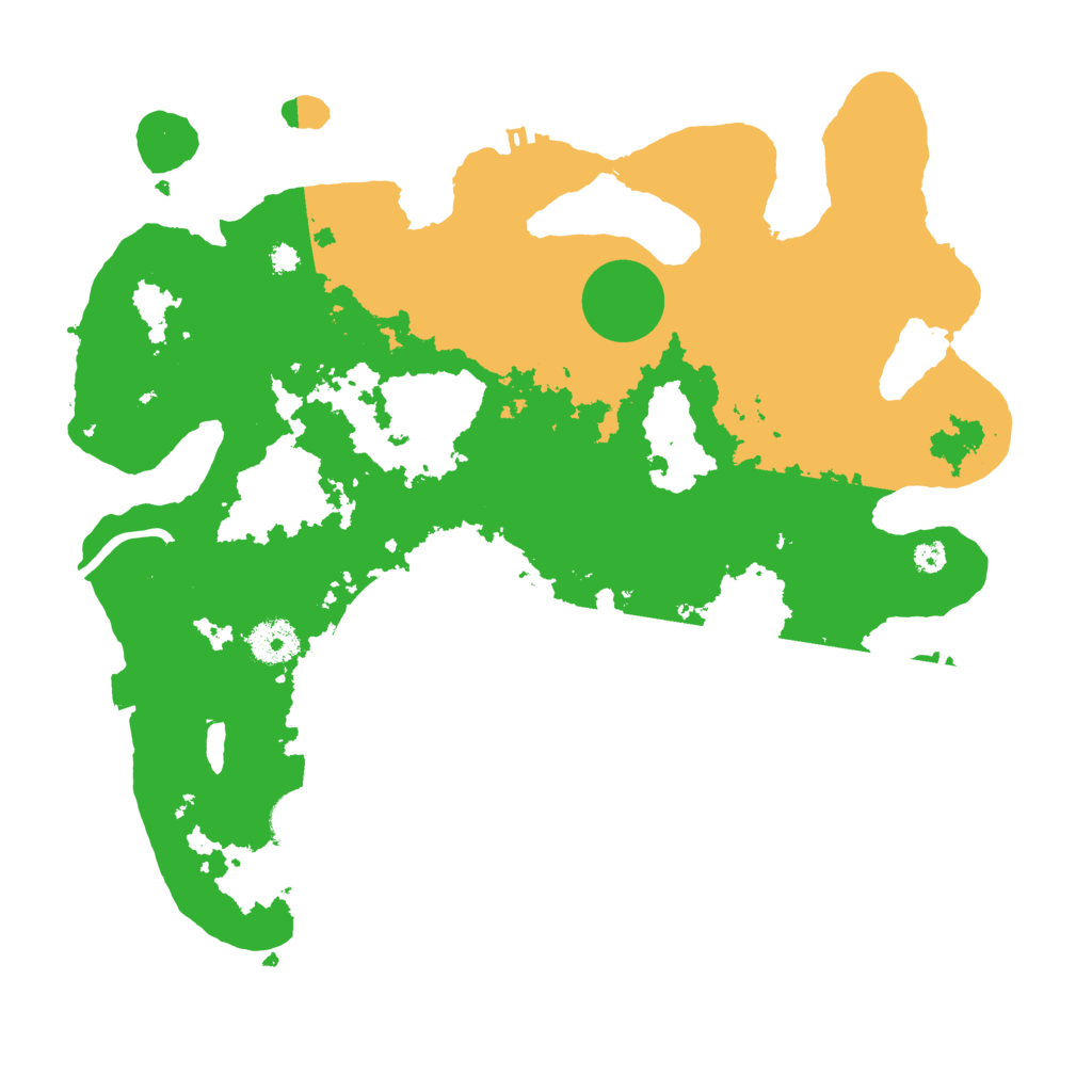 Biome Rust Map: Procedural Map, Size: 3500, Seed: 631867631