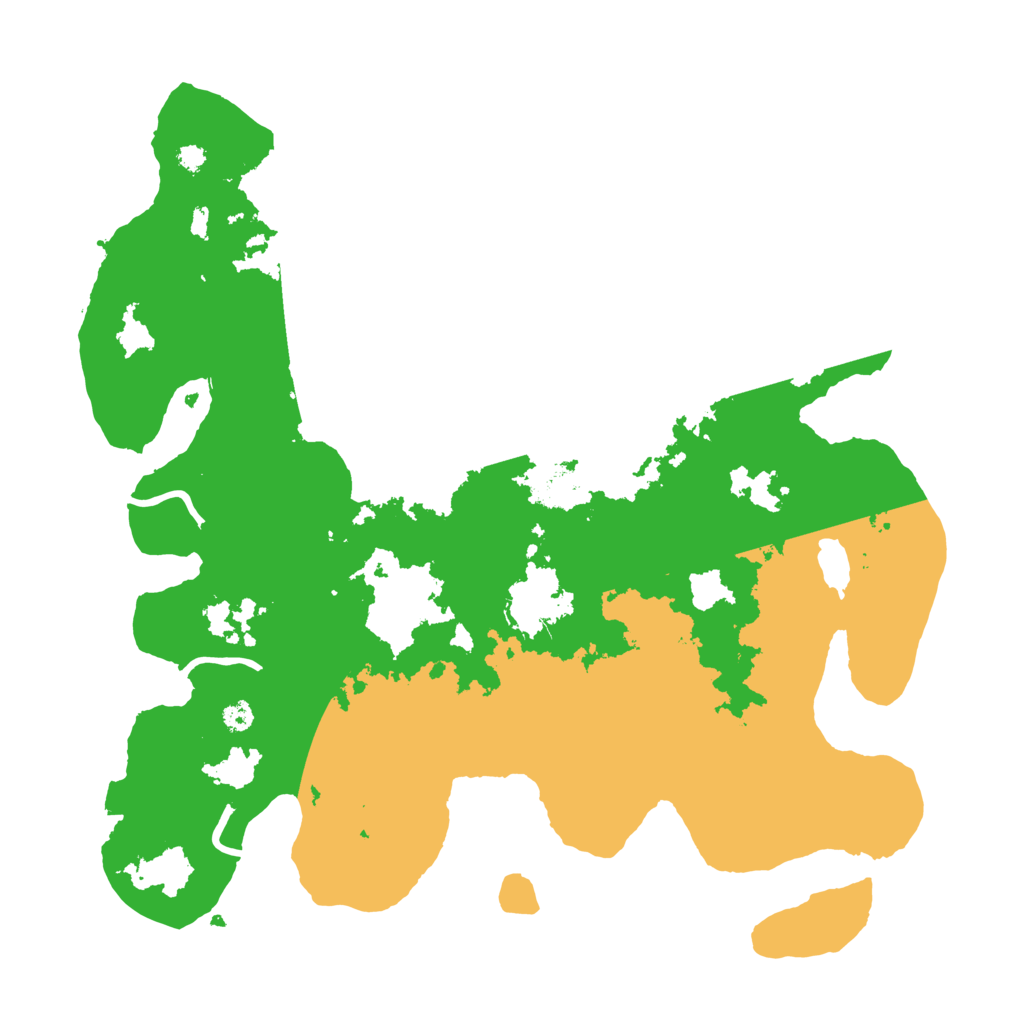 Biome Rust Map: Procedural Map, Size: 3500, Seed: 194990052