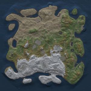 Thumbnail Rust Map: Procedural Map, Size: 4100, Seed: 26, 18 Monuments