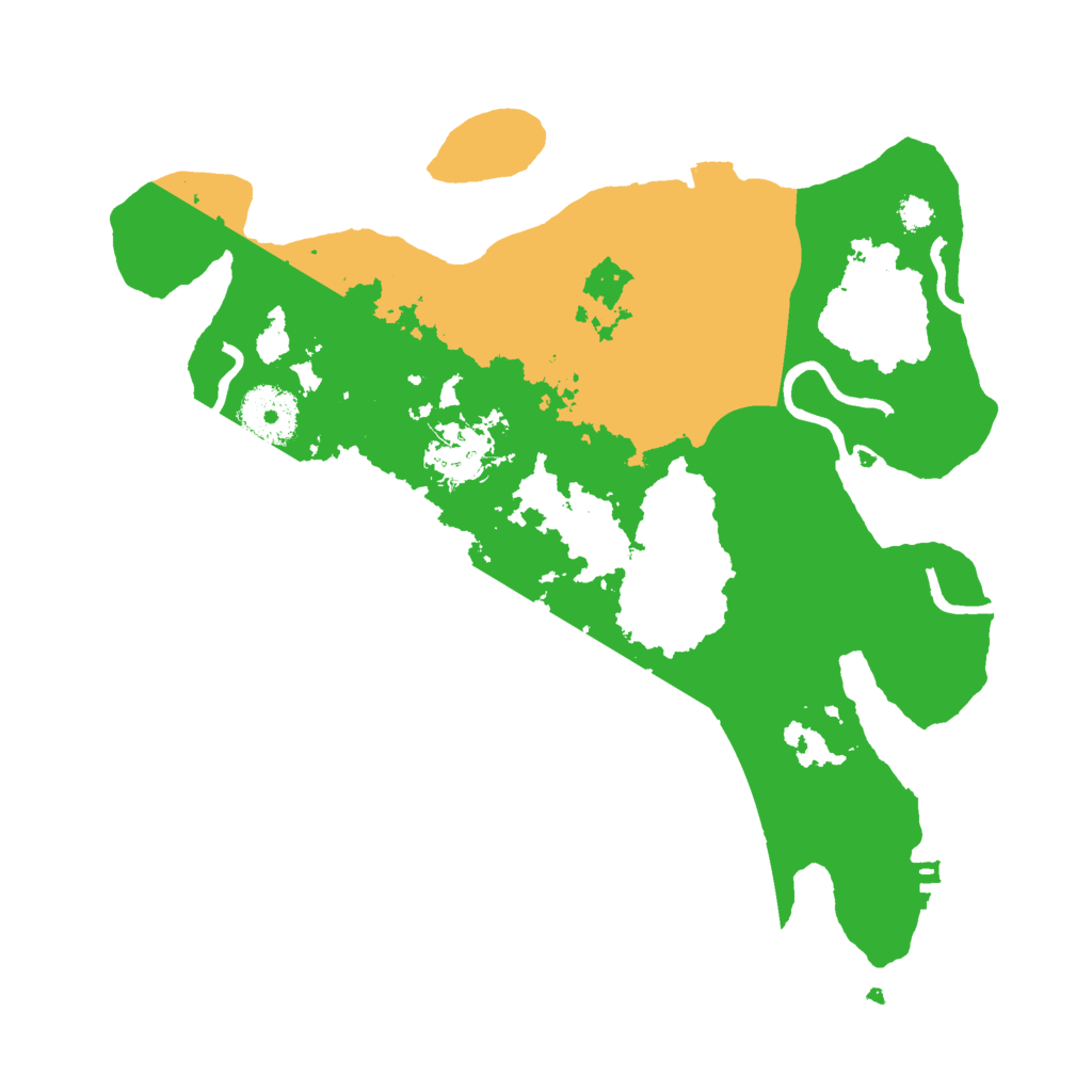 Biome Rust Map: Procedural Map, Size: 3000, Seed: 2023477450