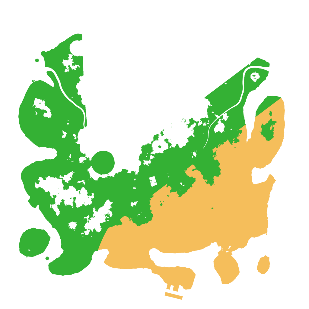 Biome Rust Map: Procedural Map, Size: 3500, Seed: 1498195617