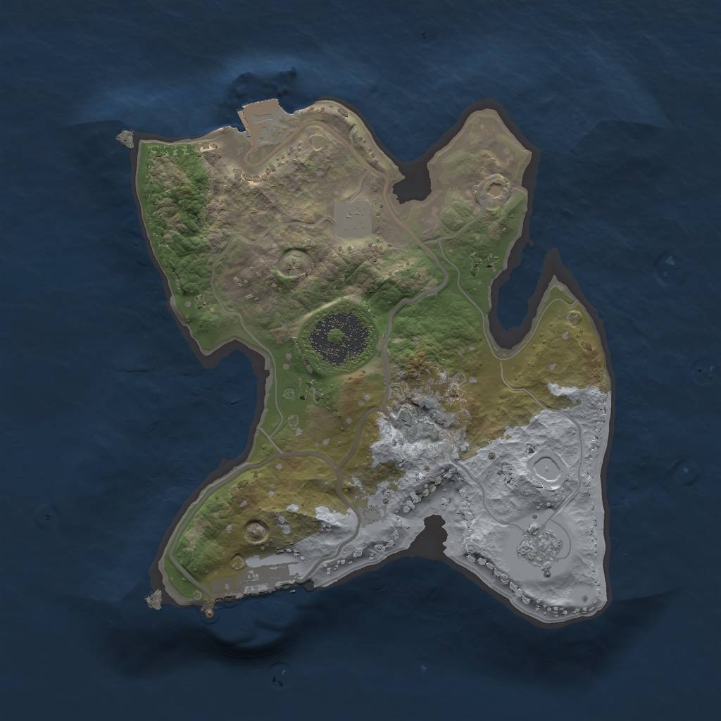 Rust Map: Procedural Map, Size: 2000, Seed: 1337133, 5 Monuments