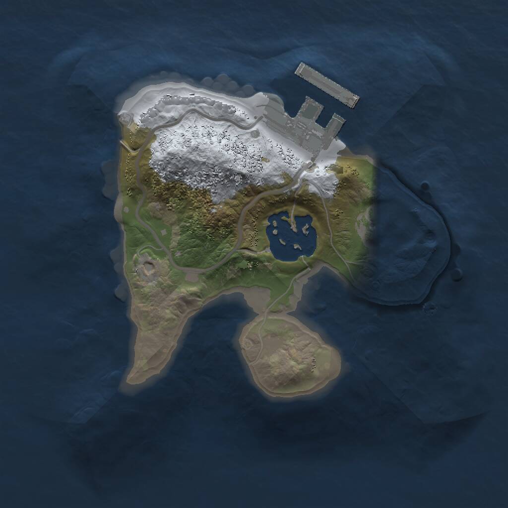 Rust Map: Procedural Map, Size: 1500, Seed: 913234393, 3 Monuments