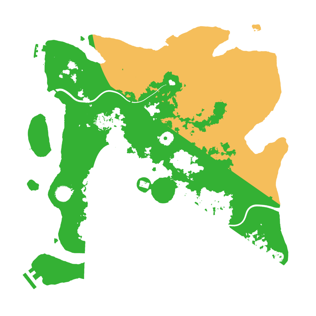 Biome Rust Map: Procedural Map, Size: 3500, Seed: 556697034