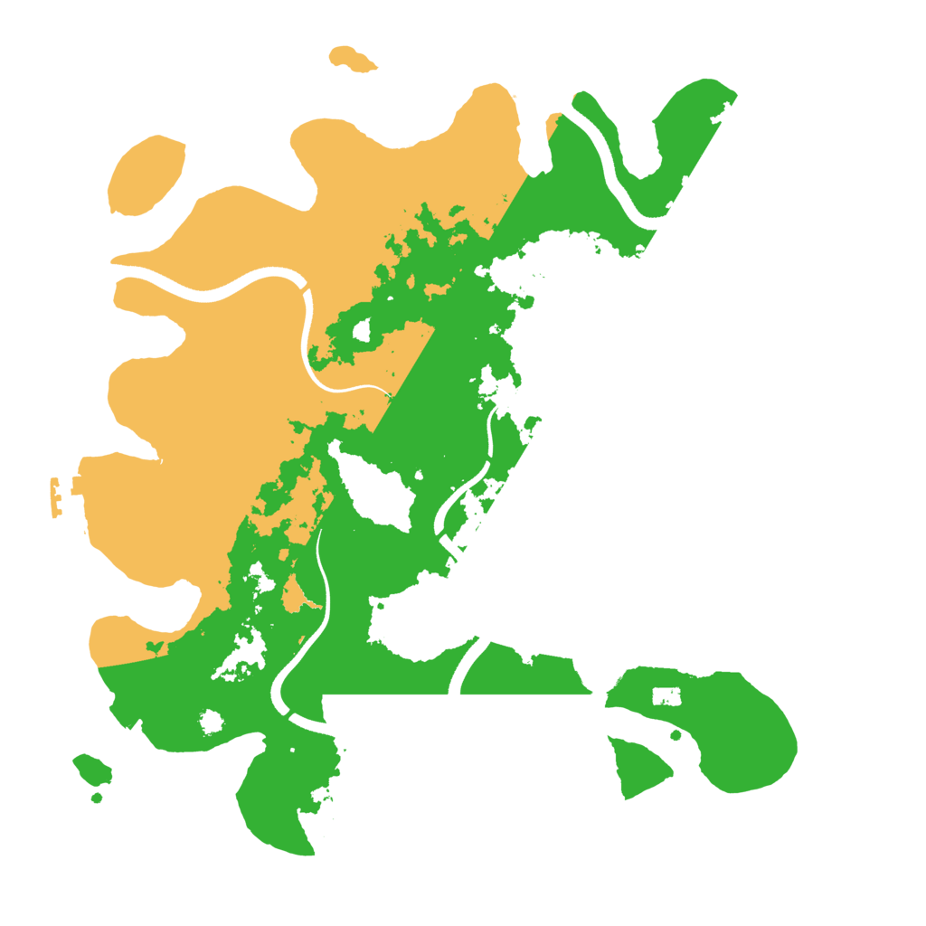 Biome Rust Map: Procedural Map, Size: 3500, Seed: 1500781053