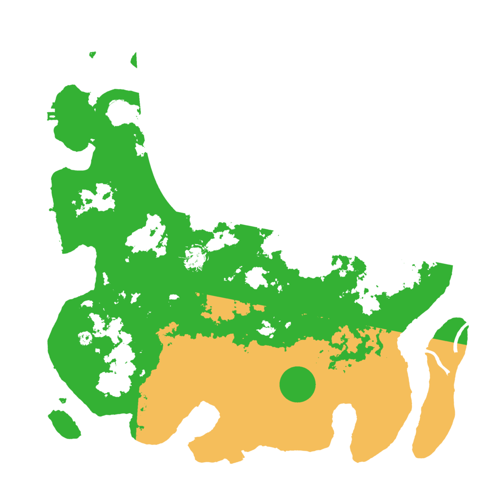 Biome Rust Map: Procedural Map, Size: 3700, Seed: 1967976873