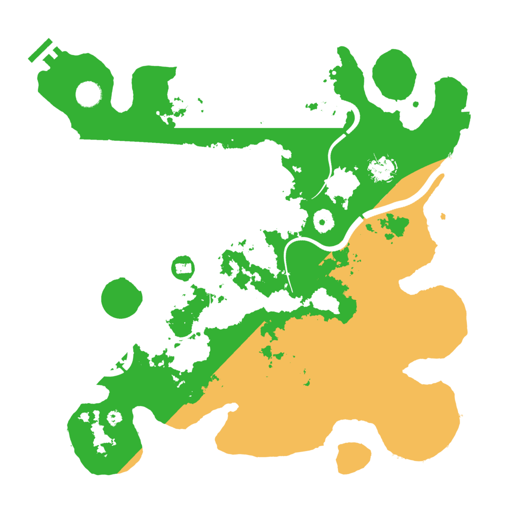 Biome Rust Map: Procedural Map, Size: 3500, Seed: 673261851