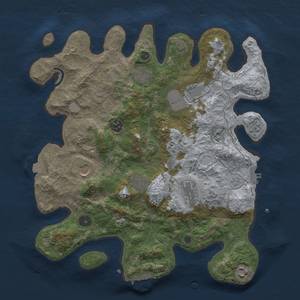 Thumbnail Rust Map: Procedural Map, Size: 3700, Seed: 828347474, 16 Monuments